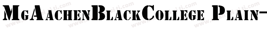 MgAachenBlackCollege Plain字体转换